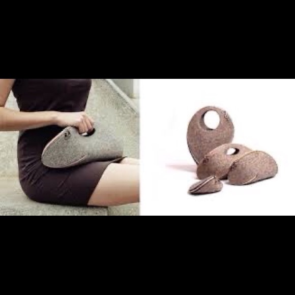 Josh Jakus UM Eco Felt Clutch Bag 13” x 7” - Picture 14 of 14